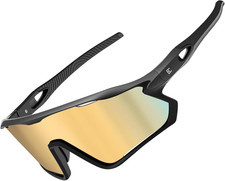 Polarized Baseball Running Sunglasses: TR90 Sports Cycling Glasses for Men Women