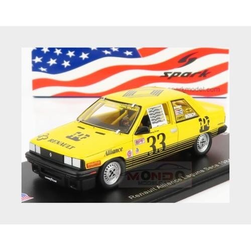 1:43 SPARK Renault R9 Alliance #33 Laguna Seca 1984 Tommy Archer Yellow US062 Mo - Picture 2 of 2