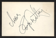 ROGER DALTREY Singer THE WHO Vintage 1975 Signed Autograph 4 x 6 Cut JSA not PSA