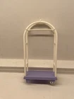 Barbie Vintage 2001 Bellhop Grand Hotel Luggage Cart Purple White MISSING WHEEL