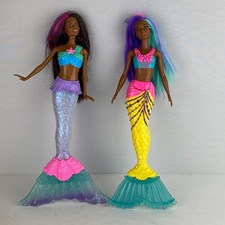 Barbie Colorful Mermaids Dolls Kids Pretend Play Unique Fun Play Girls Toys
