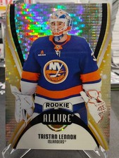 2025-26 Upper Deck Allure Gold Glitter Bomb Tristan Lennox /199 Islanders