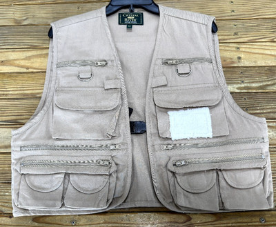 Crystal River Fishing Vest New Medium Fly Fishing Beige 