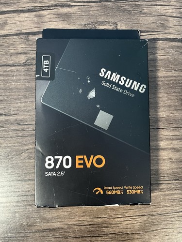Samsung 870 EVO 4TB 2.5" SATA III Internal SSD (MZ-77E4T0B/AM) TESTED WORKS