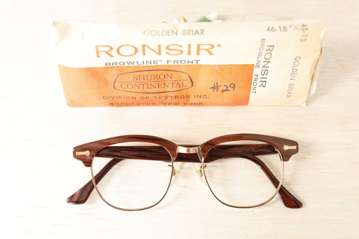 Shuron Ronsir Vintage eyeglass 1960s 12k GF Sleeve USA NOS | eBay