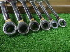 Snap-on Ratcheting Combination Wrench Set of 6 Used