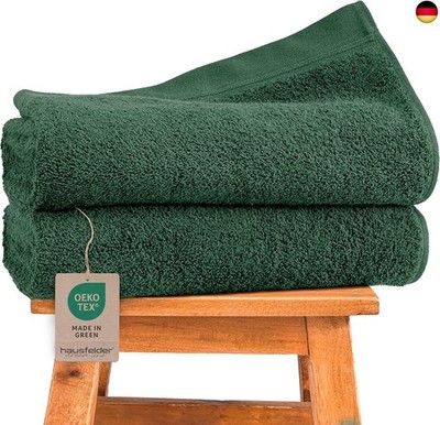 Hausfelder Duschtuch 70x140 ? Premium Badetuch 500g/m² - 100% Baumwolle 