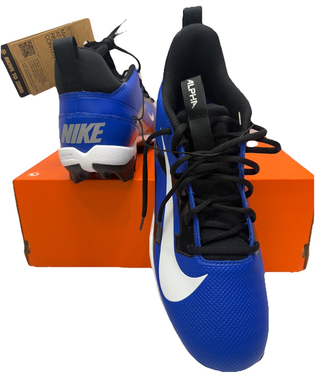 Nike Alpha Menace 4 Shark Cleats Mens Hyper Royal Blue  display picture 3