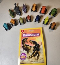 Dinosaur Pull Back Cars No Batts Rqd Imaginative Play Lot Of 13 Plus Dinosaur...