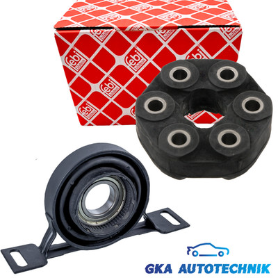 2x FEBI Kardanwelle Mittellager + Hardyscheibe für BMW 3er E36 E46 5er E34 E39