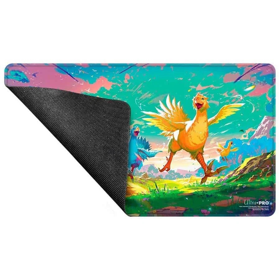 Final Fantasy Running Chocobos Holo Stitched edge PLAY MAT PLAYMAT ULTRA PRO MTG