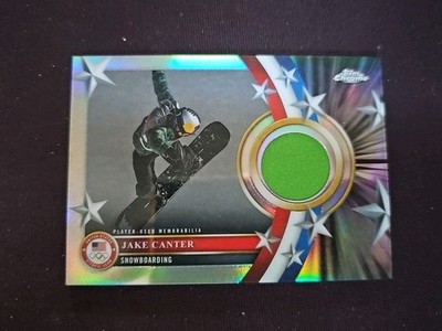 2026 Topps Chrome US Winter Olympic Jake Canter Used Relic Snowboarding 