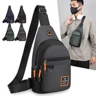Men's Crossbody Bag Shoulder Sling Bag Anti-theft Chest Bag UK