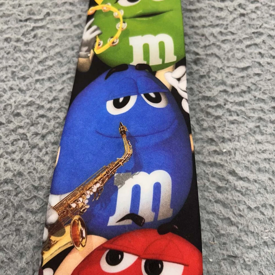 Corbata de cuello de jazz para hombre M&M marca de vino música Foto 3 de 4