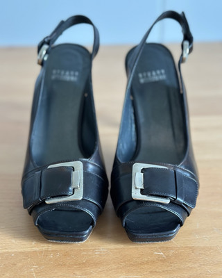 STUART WEITZMAN Slingback-Pumps  Gr. 35,5 schwarz, Elegante Damen Schuhe  