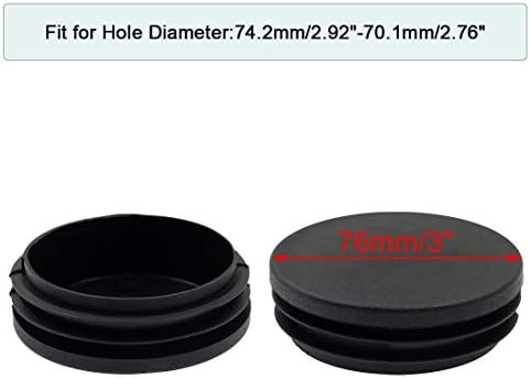 Round Plastic End Cap Plug for Tubing Furniture Finishing