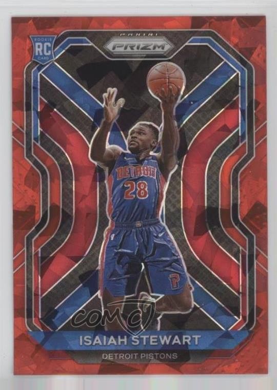 2020-21 Panini Prizm Red Ice Prizm Isaiah Stewart #254 0nr3