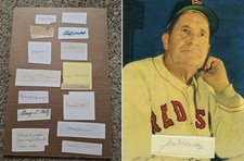 Baseball Hall of Fame Autograph Collection Lot of 16 Signed Rogers Hornsby LOA