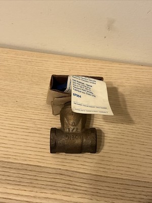 Nibco T29 Full Port Bronze Gate Valve 1/2'' FNPT Threaded 200 Psi 7 D New