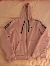 Victoria's Secret Pink Zip-Up Hoodie Jacket, Dusty Pink, Size Large