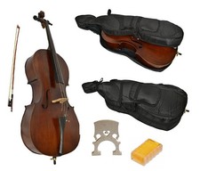 Student Cello 1/8 Size For Ages 4-6 With Case Bow & Accessories