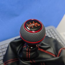 Red Leather Type R 6spd Jdm Sport Shift Gear Knob For Civic Mkx Mk9 Accord Coupe