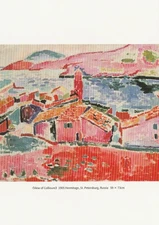 Henri Matisse Painting Art Painting 'View of Collioure' 1905 Postcard