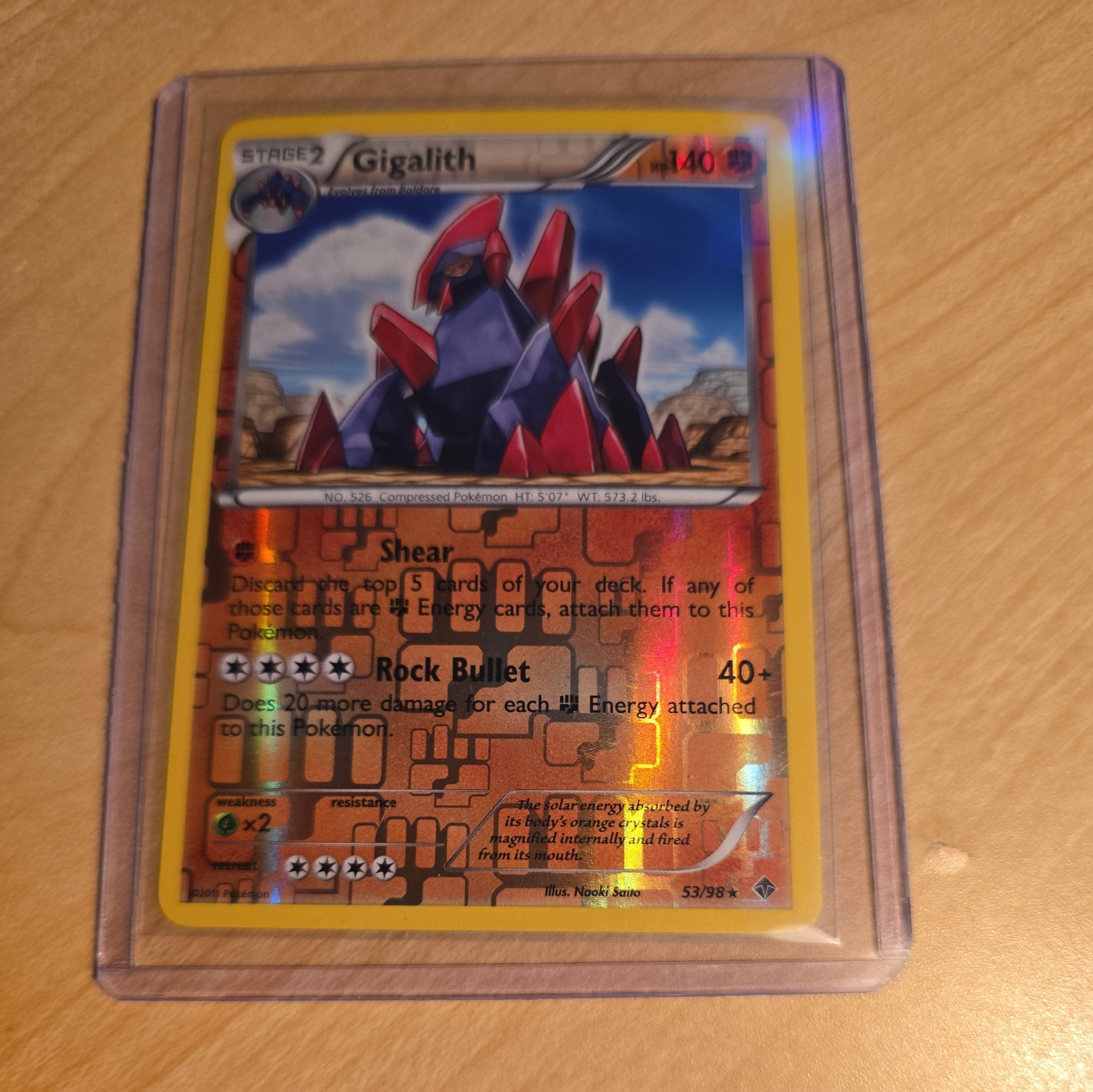 Gigalith 53/98 Emerging Powers Reverse Holo