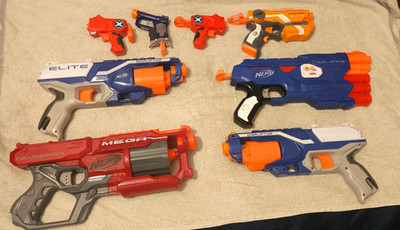Nerf Gun Konvolut Restposten x8 Nerf und Xshot Guns kombiniert (keine Nerf Kugeln)