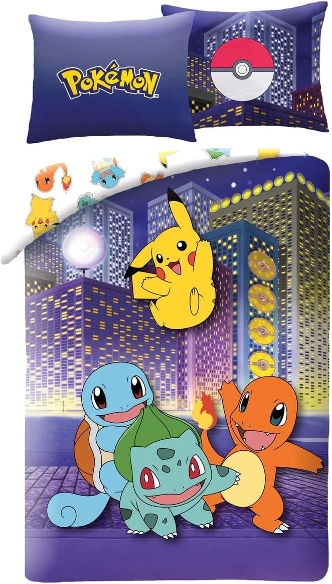 Комплект Bett Pokemon City Glurak Pikachu Bettbezug Полиэстер 140x200 6290₽