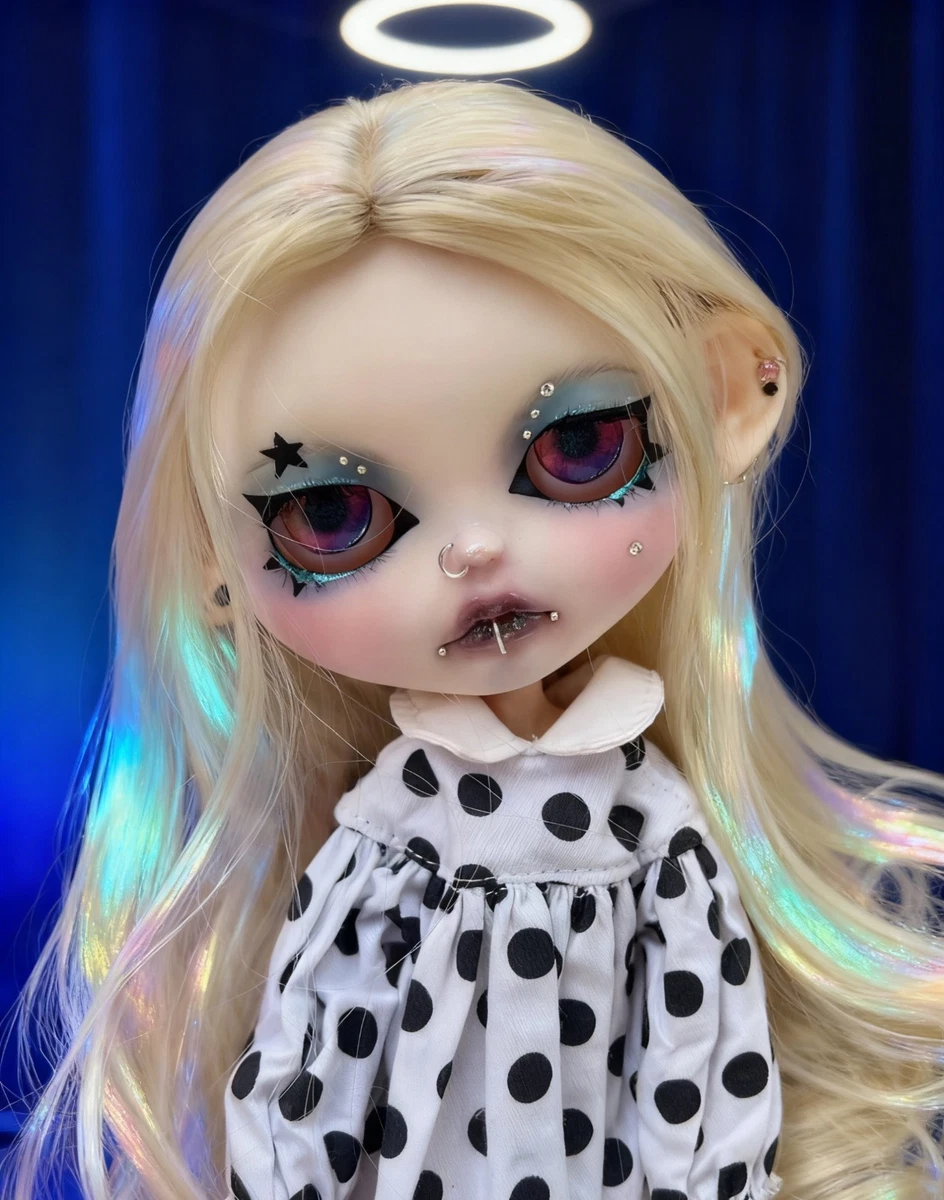 Traje De Sirvienta Para Muñeca Articulada Blythe - Atuendo Azul Clásico, Fácil De Poner, Perfecto Para Coleccionistas Y Personalizadores