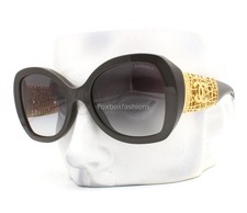 Chanel Jewel Tweed Sunglasses ch5531A 1460/S6 Dark Brown Gold CC Logo with Case