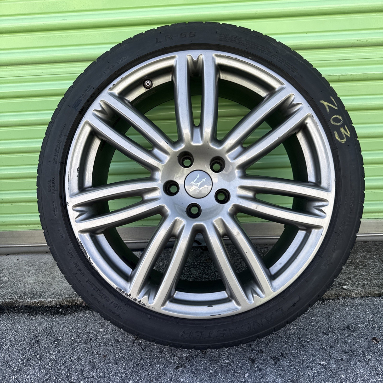 14-24 MASERATI GHIBLI - FACTORY 20" INCH REAR ALLOY WHEEL RIM 10.5Jx20H2 OEM 203