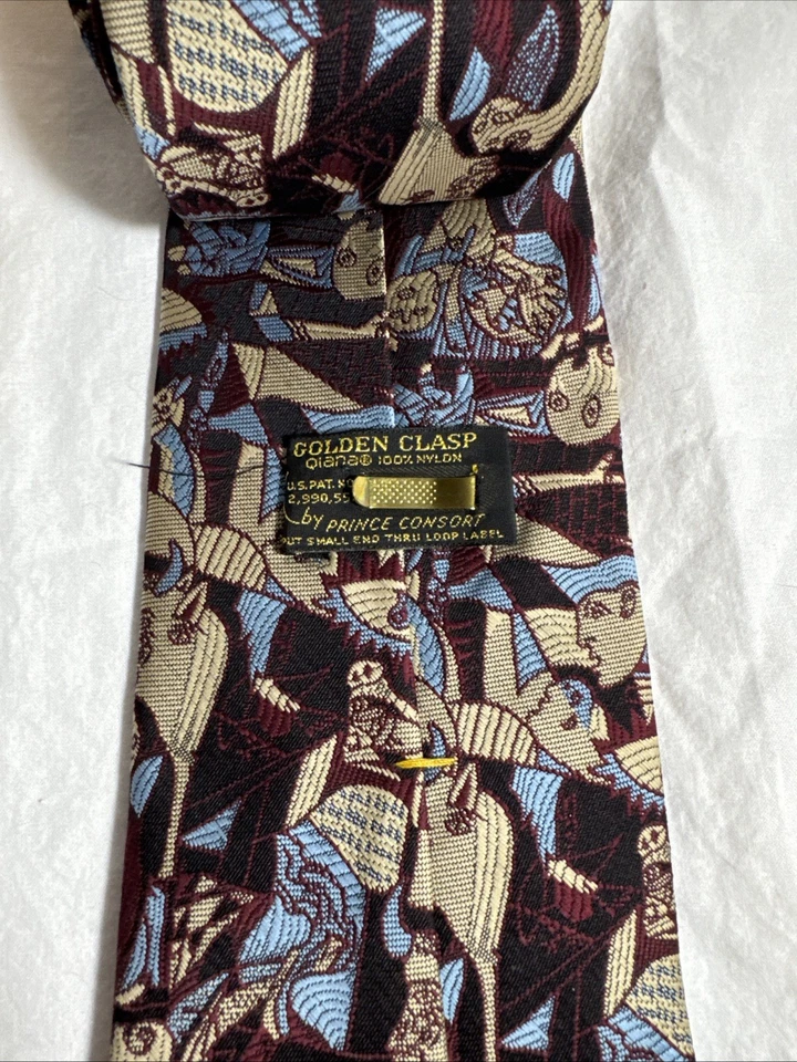 Corbata de cuello Picasso de nailon pintura rostros vintage retro colección museo años 60 70 Foto 4 de 4