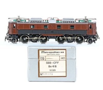 METROPOLITAN SA 729 H0 HO BRASS SBB-CFF Be 4/6 No 12 329 Laiton Messing