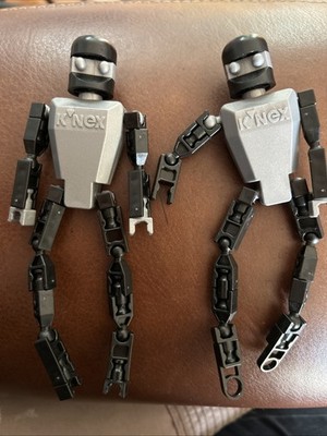 K'NEX Silver Robot People Men Action Figure Replacement Part