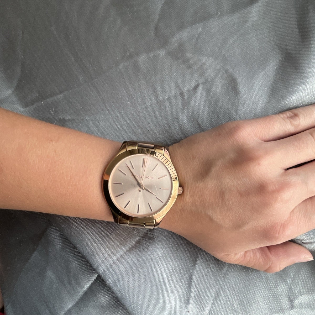 Michael Kors MK-3197 Rose Gold Dress Watch Quartz Analog; needs new battery View 5