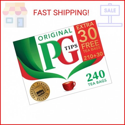PG Tips Black Tea Non-Pyramid Tea Bags - 240 Count