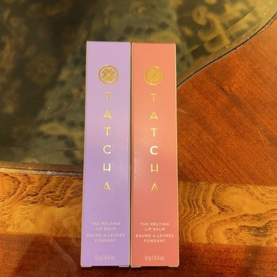 Tatcha NEW The Melting Lip Balm Regular Size (4g)  Duo Lippie Colors NIB