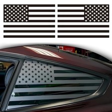 Rear Quarter Window Decal for Car SUV Trucks, Universal Matte American Flag