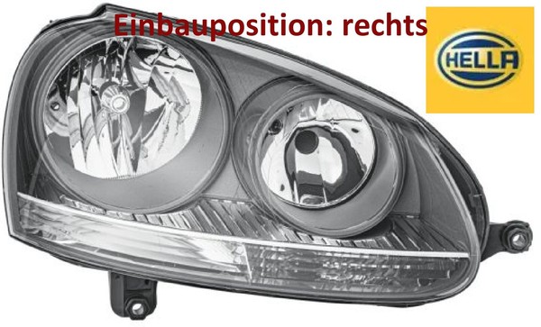 Hella 1EG247007-421 Hauptscheinwerfer Rechts Scheinwerfer FüR VW-image