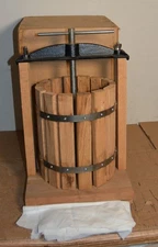 Wood Fruit Press Old Stock In Box Apple Berries Wine Making