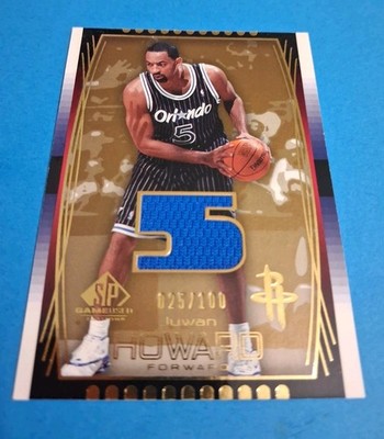 JUWAN HOWARD 2004-05 Upper Deck SP Game Used Game-Worn Jersey GOLD  /100 #81  🔥