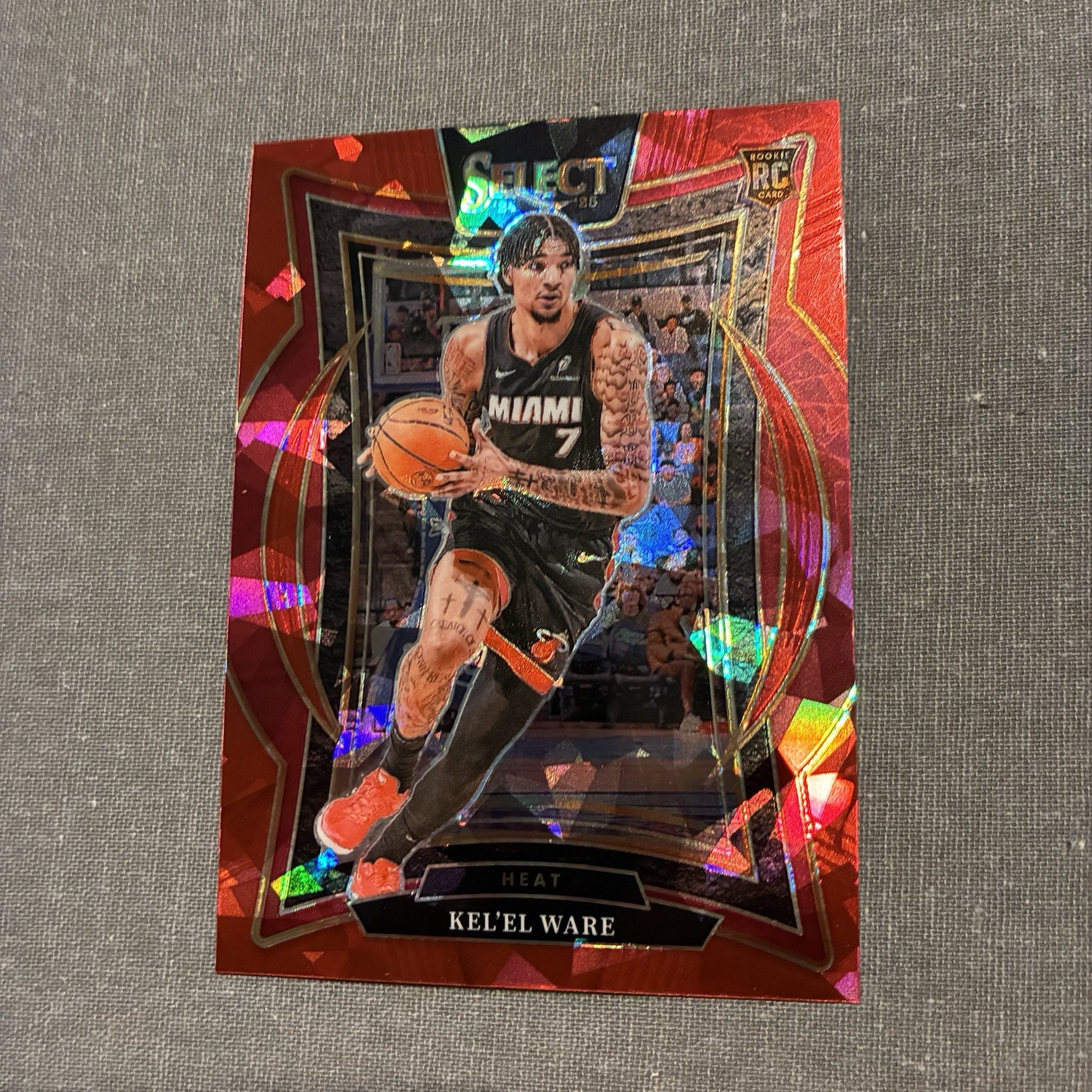 2024-25 Panini Select - Kel'el Ware Concourse #66 Red Ice Prizm (RC)