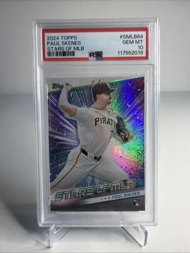 2024 Topps Update  Stars of The MLB Chrome #CSMLB 64 Paul Skenes (RC) PSA 10