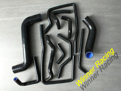 BLACK SILICONE HOSE FOR SUBARU IMPREZA WRX/STI GDA/GDB/GGA/GGB EJ20 2002-2005