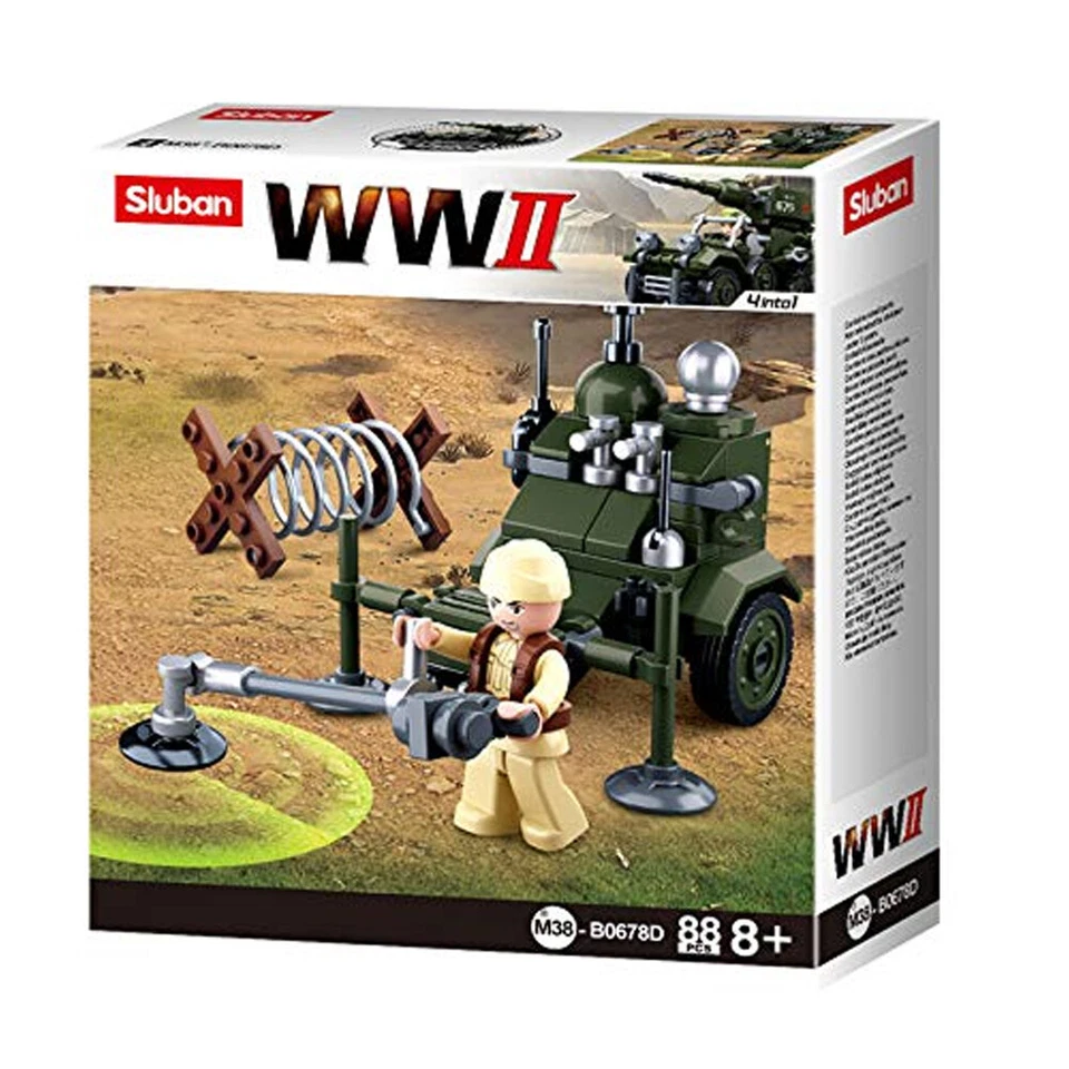 Army Vehicle Building Blocks WWII Series  Army Fighter Jet by SlubanKids