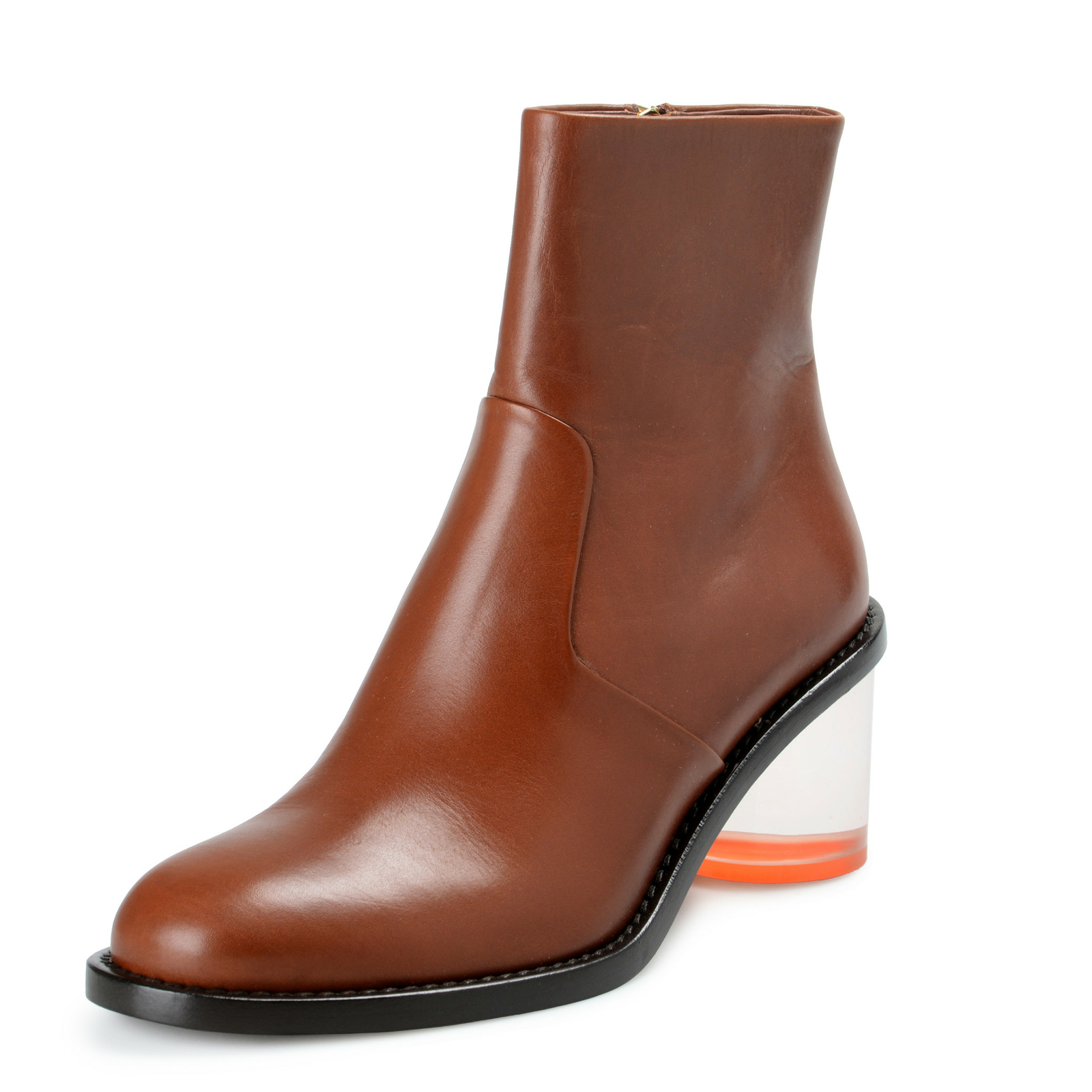 Женские ботильоны на каблуке Burberry London WESTELLA из коричневой кожи 7 95 10 92590₽