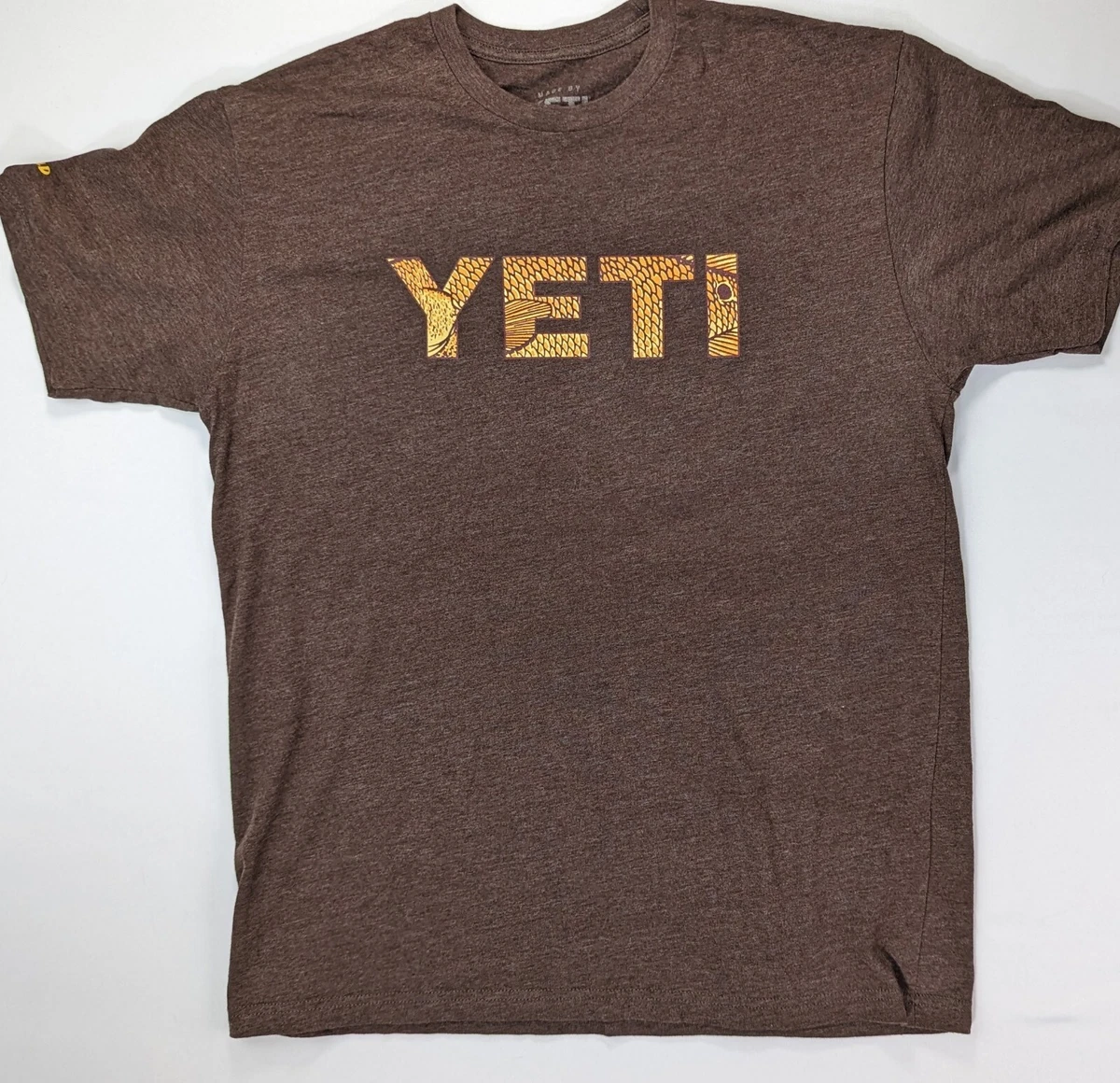 YETI Men s Built For The Wild Fish Logo T Shirt Large Black