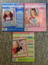 Lot of 3 Scrapbooks Etc Magazine Jan, Feb/March, April 2008 Better Homes